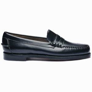 Sebago Classic Dan Læder Loafer Loafers Dame Sort | 0795PEGWV