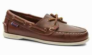 Sebago Jacqueline Waxed Læder Docksides Dame Brune | 9240LZJPG