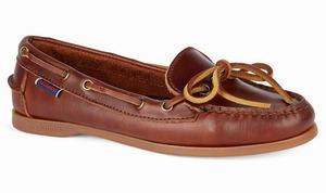 Sebago Nina Waxed Bala Moccasin Docksides Dame Brune | 8510BJDQF